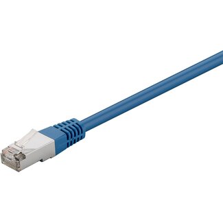 Goobay Goobay CAT 5e Patch Cable, F/UTP, blue 0.5 m