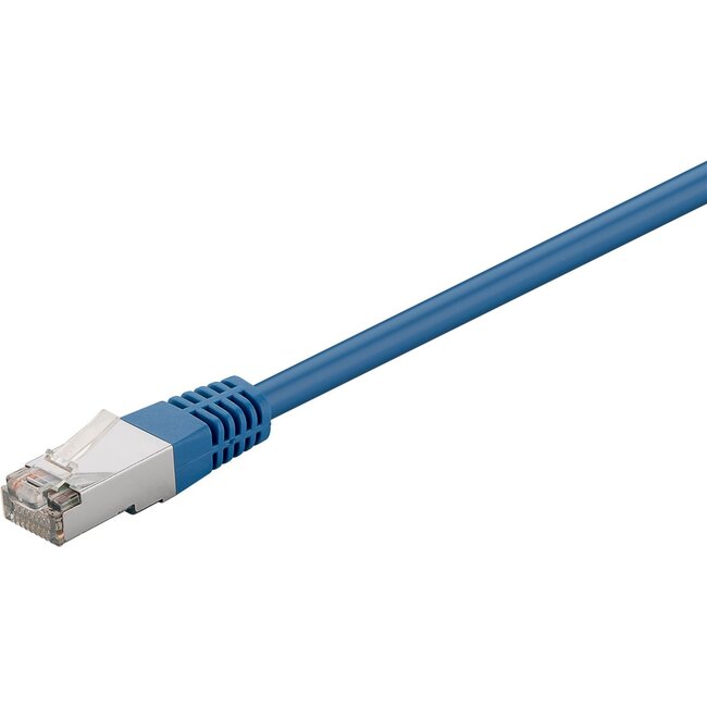 Goobay CAT 5e Patch Cable, F/UTP, blue 0.5 m