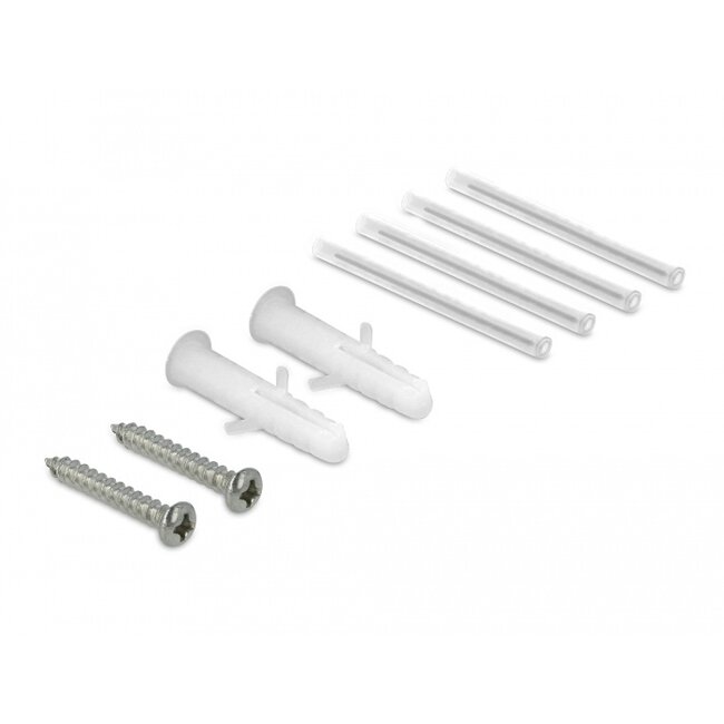 Delock Optical Fiber Connection Box for DIN Rail 4 x SC Simplex or LC Duplex white