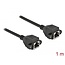 Delock Network Extension Cable S/FTP RJ45 jack to RJ45 jack Cat.6A 1 m black