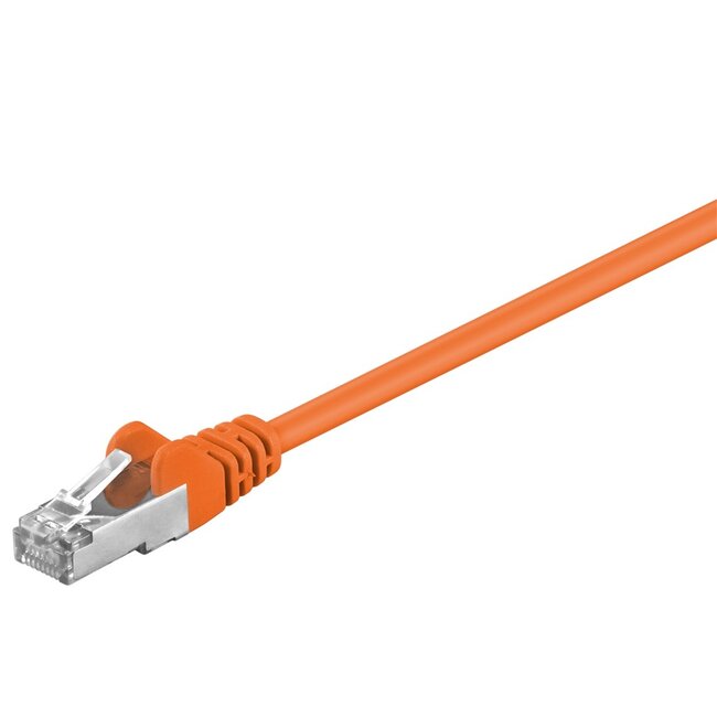 Goobay CAT 5e Patch Cable, F/UTP, orange 1 m