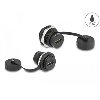 DeLOCK Delock HDMI-A built-in connector with protective cap IP67 dust and waterproof