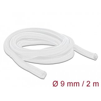 DeLOCK Delock Braided Sleeve self-closing 2 m x 9 mm white