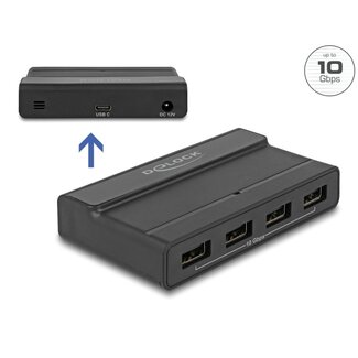 DeLOCK Delock External USB 3.2 Hub 4 Port with 10 Gbps