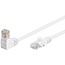 Goobay CAT 5e Patch Cable 1x 90° Angled, U/UTP, white 1 m