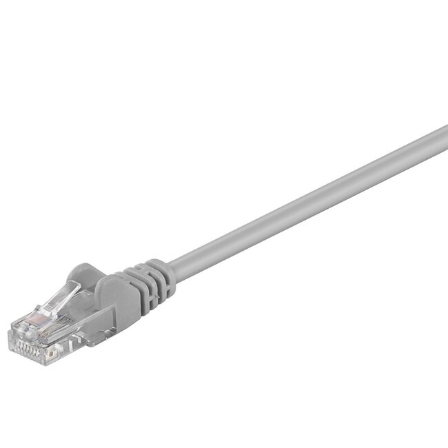Goobay CAT 5e Patch Cable, U/UTP, grey 0.25 m