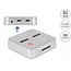 Delock Docking Station for 1 x M.2 NVMe SSD + 1 x M.2 SATA SSD with SD Express (SD 7.1) Card Reader and Clone Function