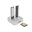 Delock Docking Station for 1 x M.2 NVMe SSD + 1 x M.2 SATA SSD with SD Express (SD 7.1) Card Reader and Clone Function