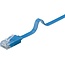 Goobay CAT 6 Flat Patch Cable, U/UTP, blue 2 m