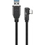 Goobay USB 3.0 USB-C™ to USB-A Cable, 90°, 1 m, Black
