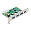 Delock PCI Express x1 Card to 4 x external USB Type-A female USB 5 Gbps