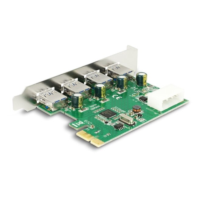 Delock PCI Express x1 Card to 4 x external USB Type-A female USB 5 Gbps