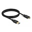 Delock SuperSpeed USB (USB 3.2 Gen 2) Cable Type-A male to USB Type-C™ male with screws on the sides 1.5 m