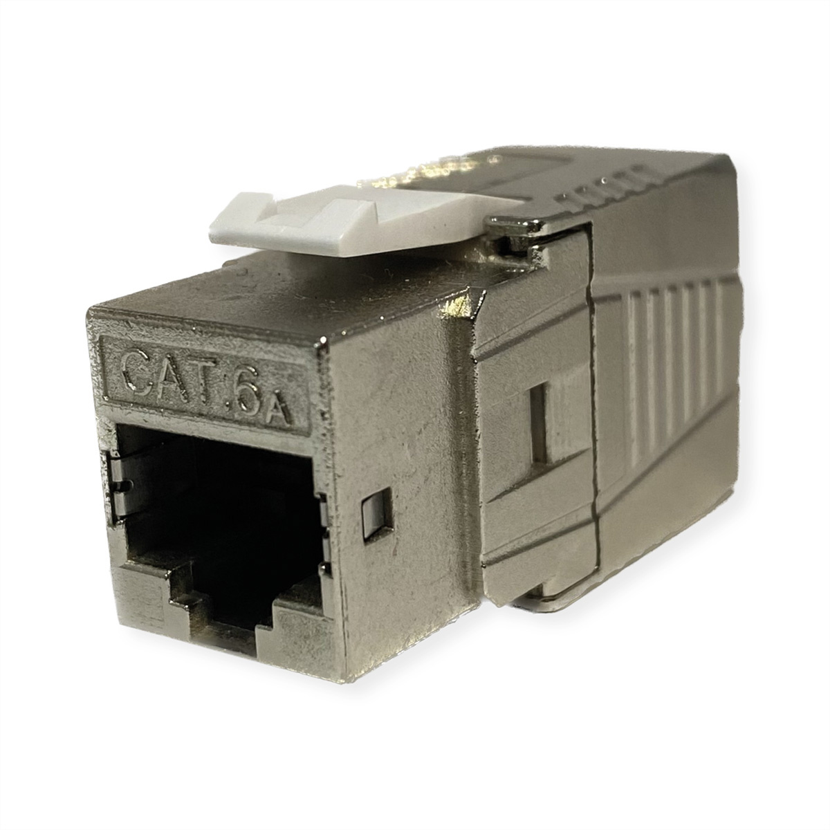 ROLINE Cat.6A (Klasse EA) Keystone, RJ-45, afgeschermd, zonder gereedschap, GHMT, zilver