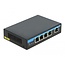 Delock Gigabit Ethernet Switch 4 Port PoE + 1 RJ45