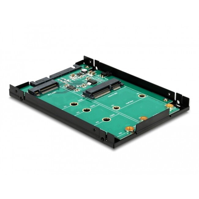 Delock 2.5″ Converter SATA 22 pin > 1 x M.2 key B + 1 x mSATA - 9.5 mm