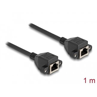 DeLOCK Delock RJ50 Extension Cable female to female S/FTP 1 m black