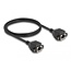 Delock RJ50 Extension Cable female to female S/FTP 1 m black