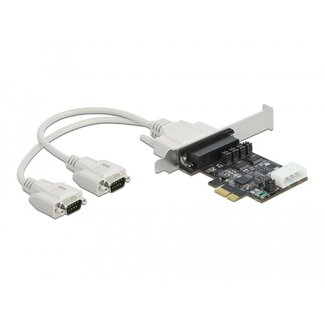 DeLOCK Delock PCI Express Card to 2 x Serial RS-232 with voltage supply 5 V / 12 V