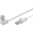 Goobay CAT 5e Patch Cable 1x 90° Angled, F/UTP, white 1 m