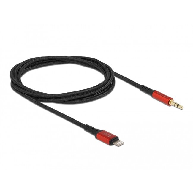Delock Audio Cable 8 pin Lightning™ male to Stereo jack male 3.5 mm 3 pin 1.5 m