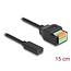 Delock USB 2.0 Cable USB Type-C™ female to Terminal Block Adapter with push button 15 cm