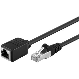 Goobay Goobay CAT 5e Extension Cable F/UTP, black 2 m