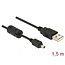 Delock Camera cable USB-B mini 4 pin male to USB-A 1,5 m male