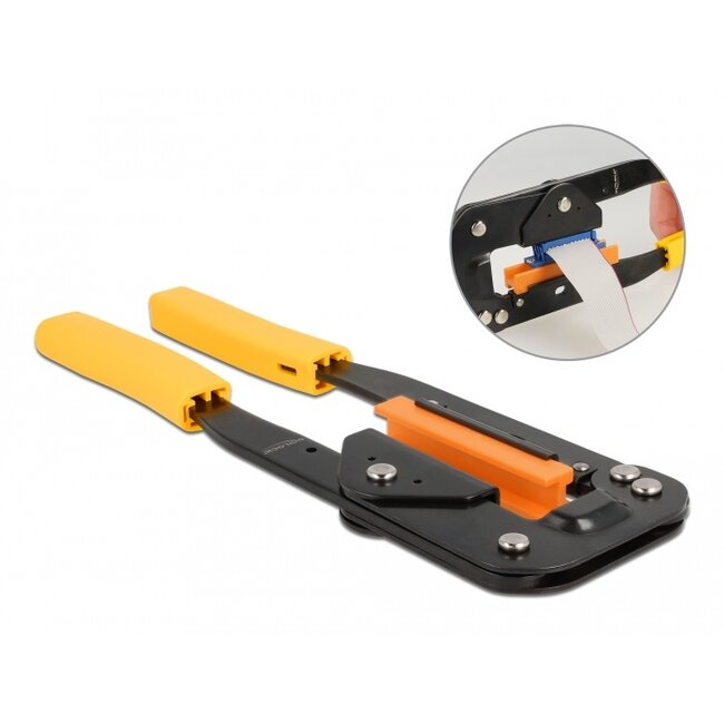 Delock Crimping Tool for insulation displacement connectors with adapter set
