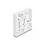 Delock Optical Fiber Connection Box for wall mounting for 2 x SC Simplex or LC Duplex white