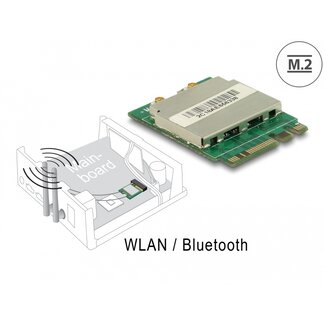 DeLOCK Delock Module M.2 Key A+E male > WLAN 11ac/a/b/g/n + Bluetooth 4.0
