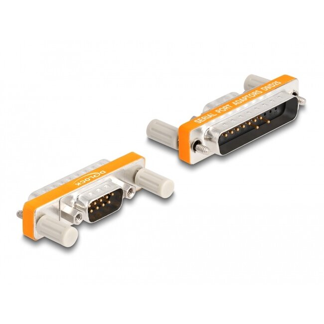 Delock Adapter D-Sub 9 pin male with nuts to D-Sub 25 pin male with screws