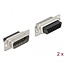 Delock D-Sub HD 26 pin crimp male, metal, 2 pieces