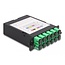 Delock Fiber Optic HD (High Density) Cassette MPO male to 12 x SC Simplex female, 12 fibers, Single-mode, Polarity A, 9/125 µm