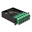 Delock Fiber Optic HD (High Density) Cassette MPO male to 12 x SC Simplex female, 12 fibers, Single-mode, Polarity A, 9/125 µm