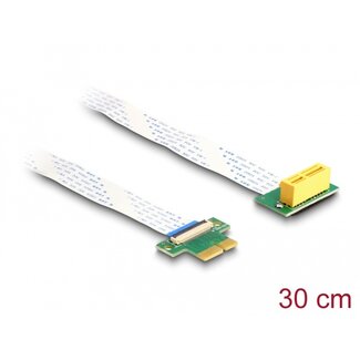 DeLOCK Delock Riser Card PCI Express x1 male to x1 slot 90° angled with FPC cable 30 cm DeLOCK Delock Riser Card PCI Express x1 male to x1 slot 90° angled with FPC cable 30 cm