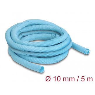 DeLOCK Delock Woven Sleeve self-closing heat-resistant 5 m x 10 mm blue