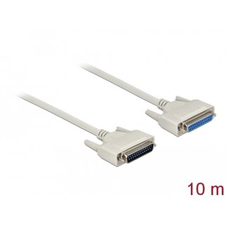DeLOCK Delock Serial Cable D-Sub 25 male to female 10 m