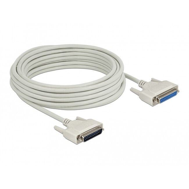 Delock Serial Cable D-Sub 25 male to female 10 m