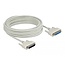Delock Serial Cable D-Sub 25 male to female 10 m