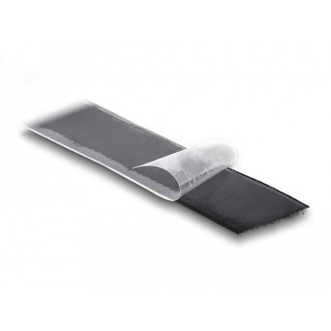 Delock Heavy-duty Hook-and-Loop tape self-adhesive L 15 m x W 25 mm black