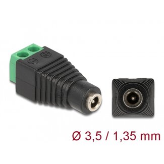DeLOCK Delock Adapter DC 1.35 x 3.5 mm female > Terminal Block 2 pin