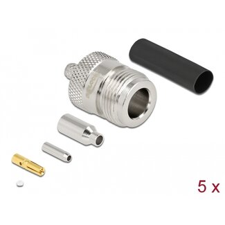 DeLOCK Delock N jack for crimping RG-174 / RG-316 with matching shrink tube