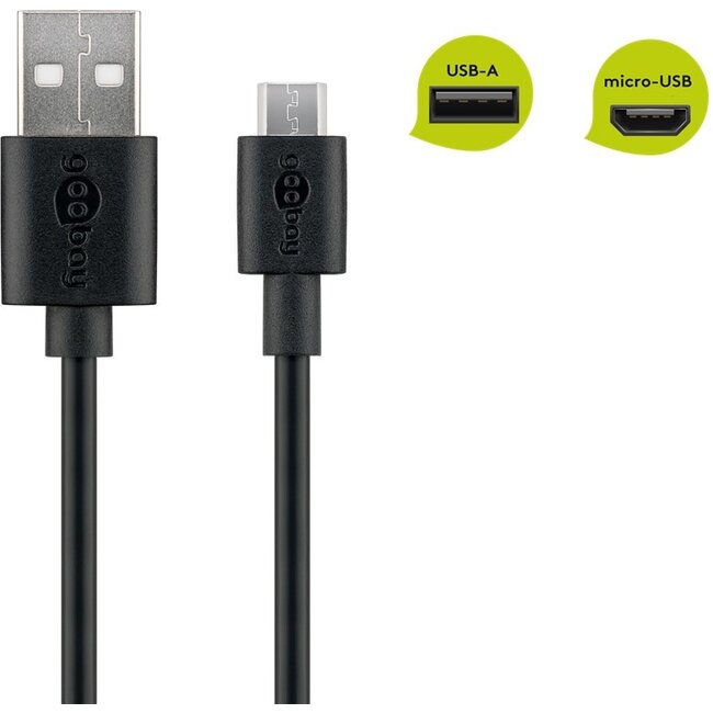 Goobay Micro-USB Charging and Sync Cable 0.5 m