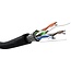 Goobay CAT 5e outdoor network cable, F/UTP, black 100 m