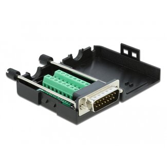 DeLOCK Delock D-Sub15 male to Terminal Block with Enclosure