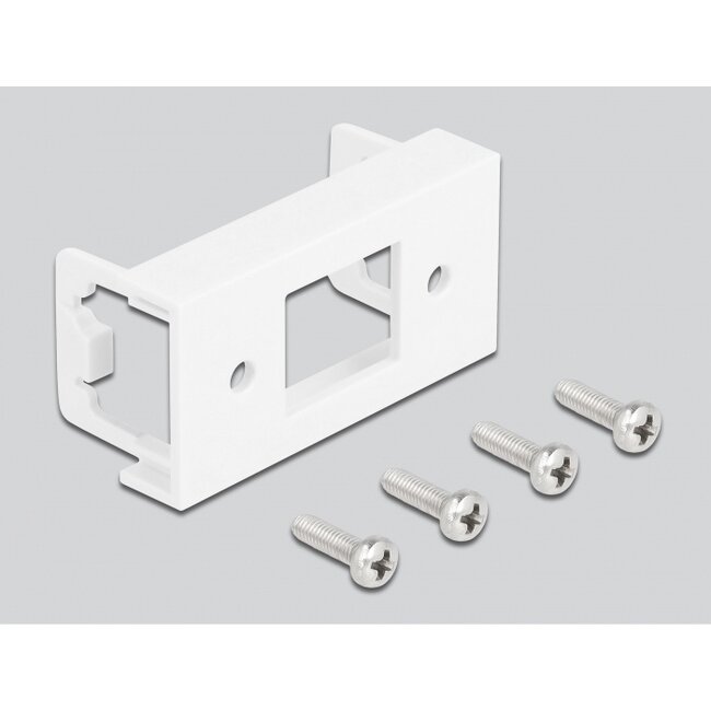 Delock Network Extension Cable for Easy 45 Module S/FTP RJ45 jack to RJ45 jack Cat.6A 1 m black