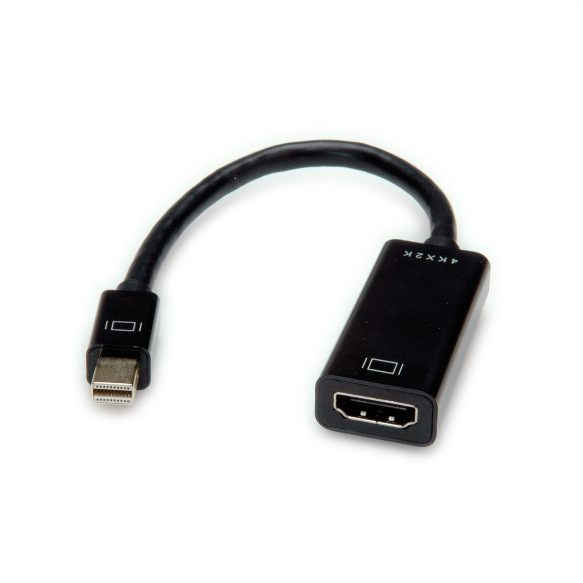 Roline Value 12.99.3143. Aansluiting 1: Mini DisplayPort, Aansluiting 2: HDMI Type A (Standaard), Aansluiting 1 type: Mannelijk. Breedte: 44 mm, Diepte: 44 mm, Hoogte: 14 mm. Aanta