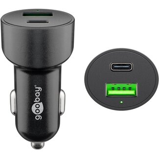 Goobay Goobay Dual-USB Auto Fast Charger USB-C™ PD (Power Delivery) (48 W)