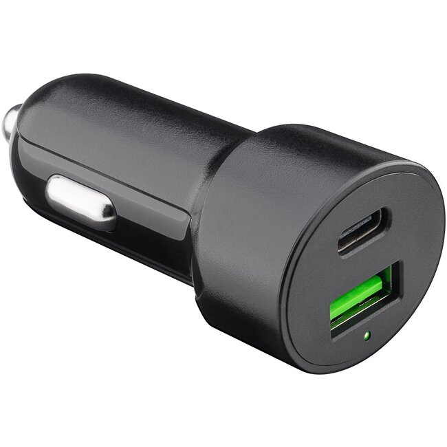 Goobay Dual-USB Auto Fast Charger USB-C™ PD (Power Delivery) (48 W)